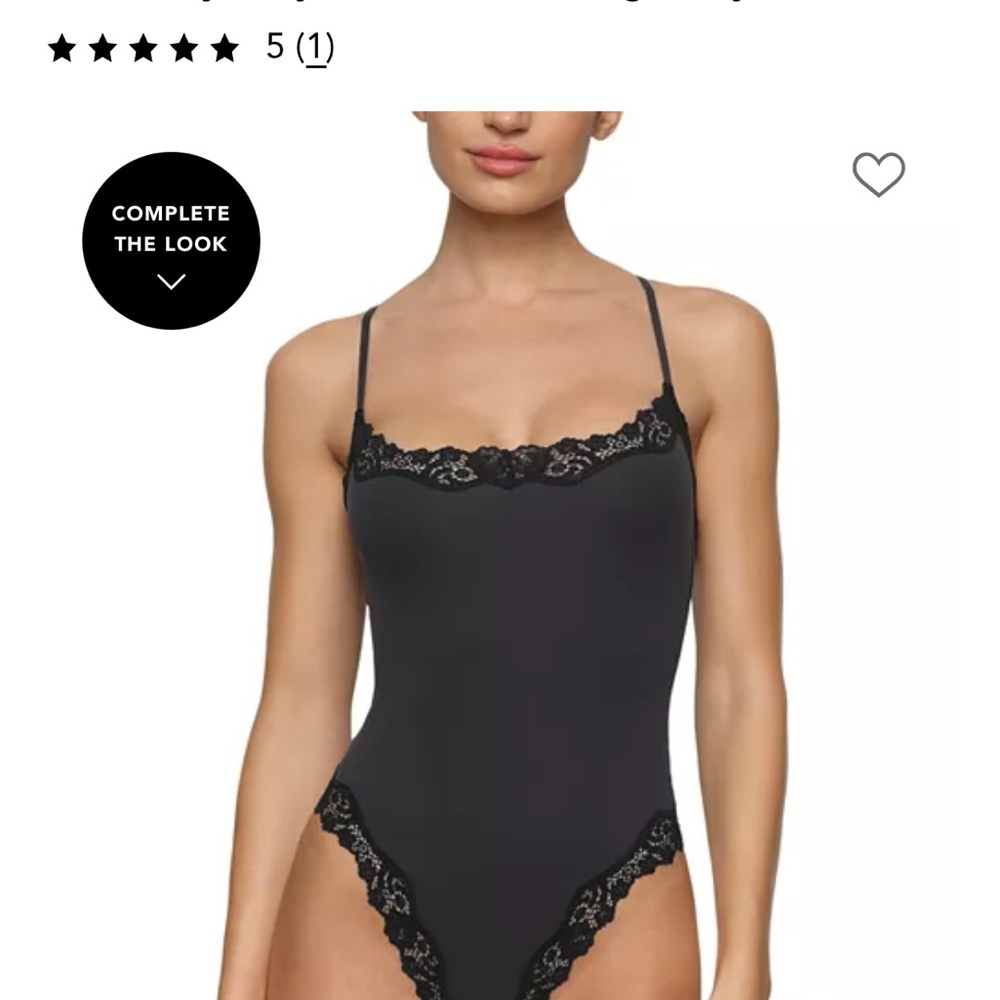 SKIMS Black Lace bodysuit